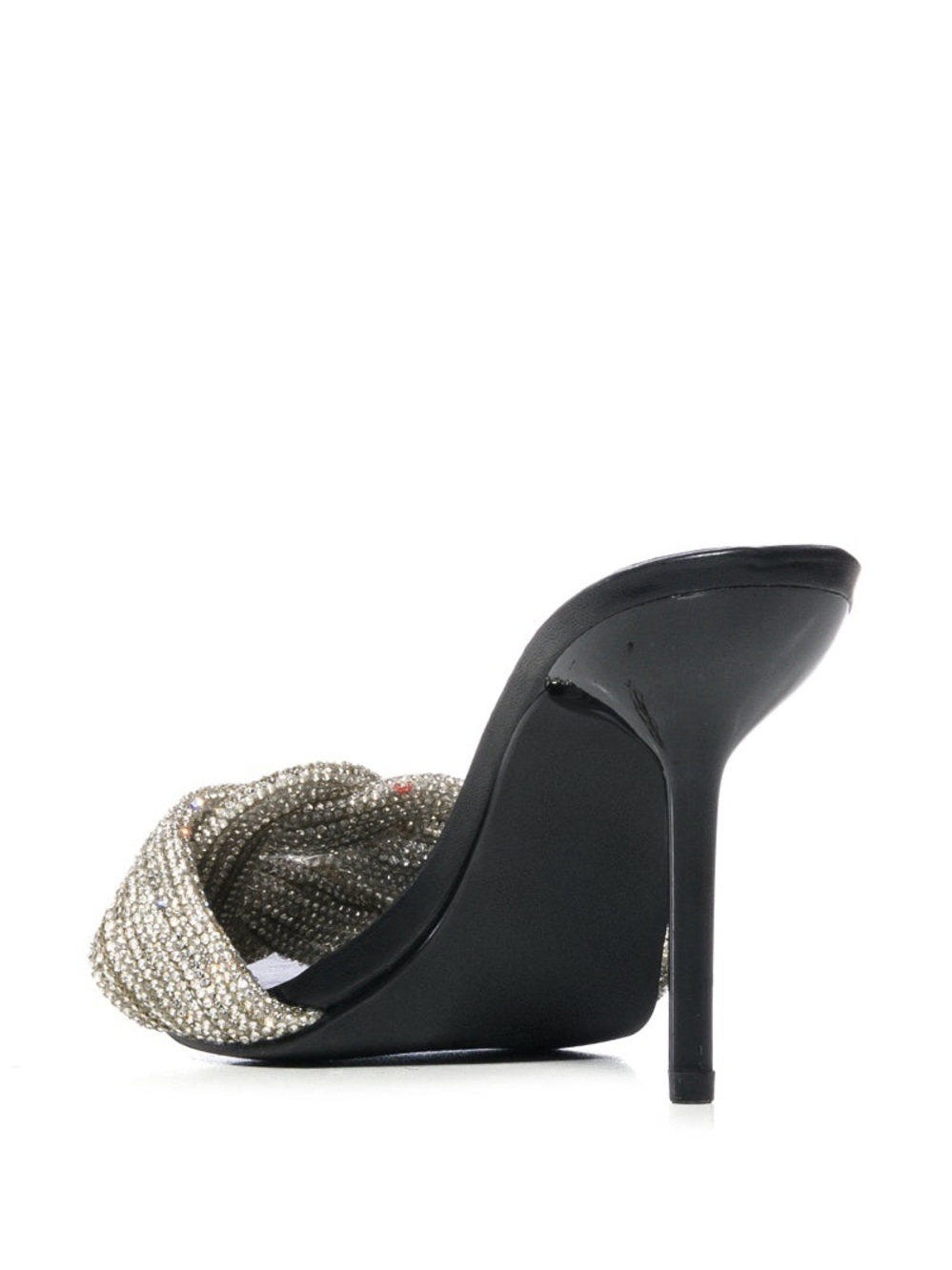 NWT CAPE ROBBIN Flynn Rhinestone Knot Embellished Heels Size 9 - Picture 6 of 8